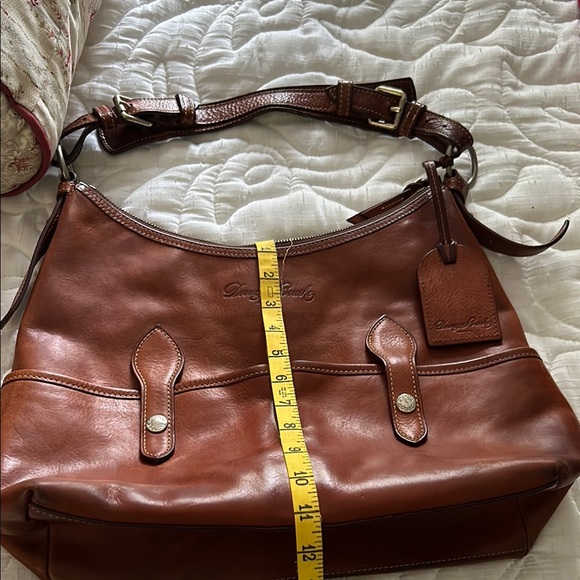 Dooney & Bourke Brown Leather Shoulder Bag - Picture 3 of 6